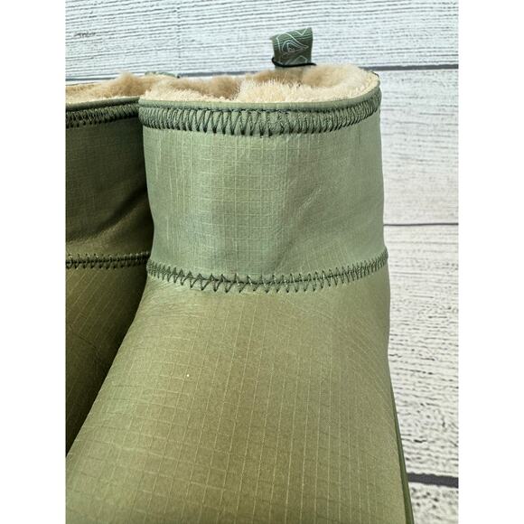 Roxy Women's Green Faux Fur Lined Pull On Booties Size 8 - Picture 9 of 10